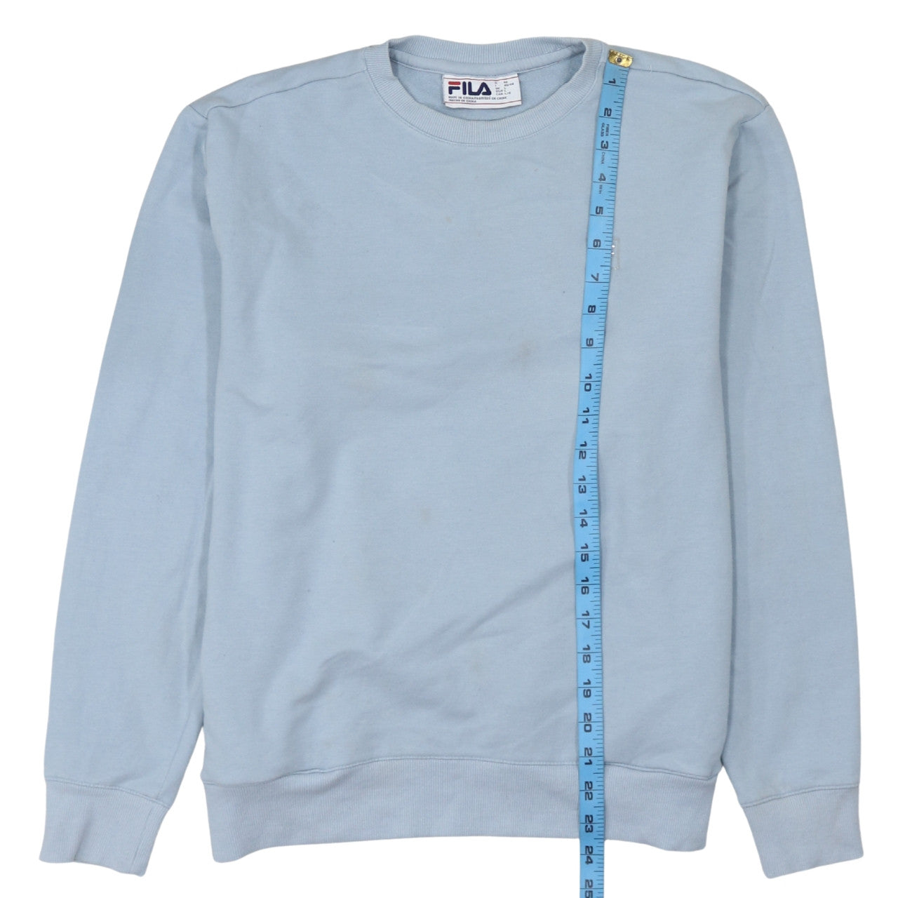 FILA Women Blue Crew Neck Pullover Sweatshirt Size L