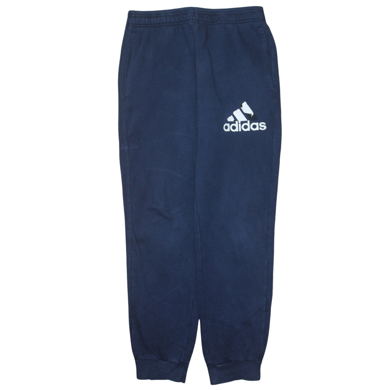 Adidas Men Blue M Sweatpants Tapered Fleece Joggers