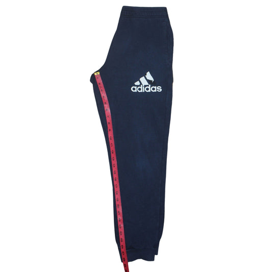 Adidas Men Blue M Sweatpants Tapered Fleece Joggers
