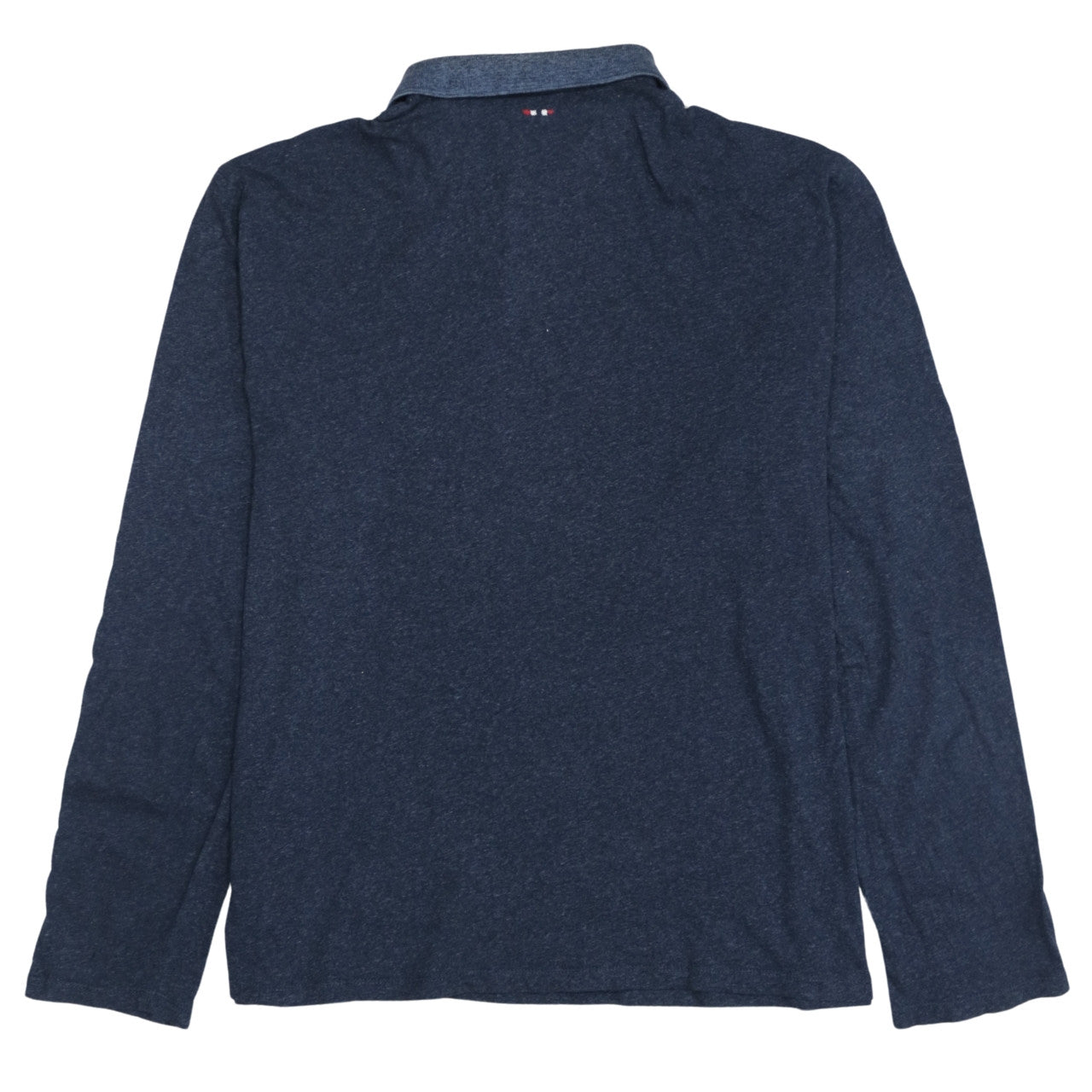 Napapijri Men's Blue Long Sleeve Polo Shirt 3XL Cotton