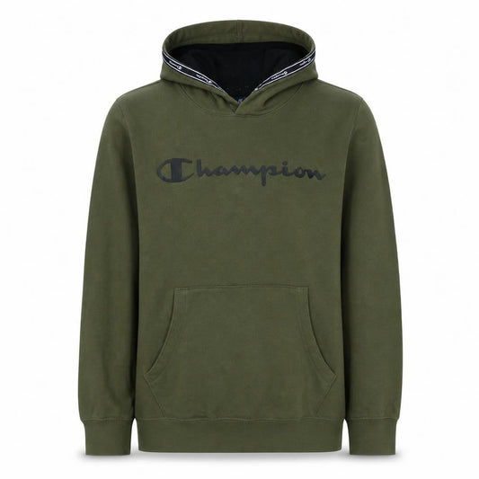 Champion Boys Olive Green Pullover Hoodie XL 13-14 Years Cotton Blend