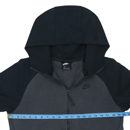 Nike Men's Grey Full Zip Hoodie Small Regular Fit Sportswear