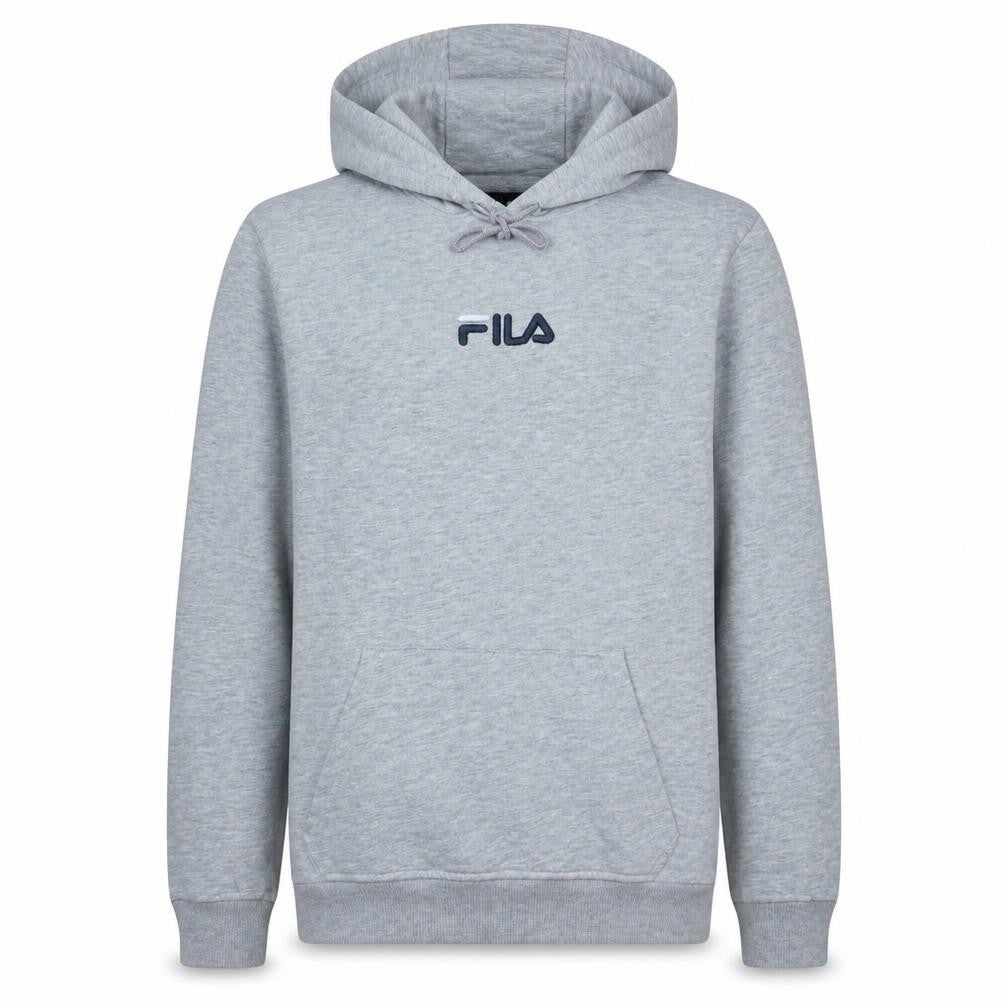 FILA Men's Small Grey Pullover Hoodie Embroidered Logo