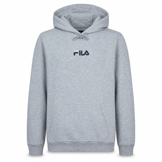 FILA Men's Small Grey Pullover Hoodie Embroidered Logo