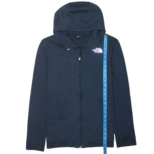 The North Face Boys Navy Full Zip Hoodie XL Cotton Blend Casual