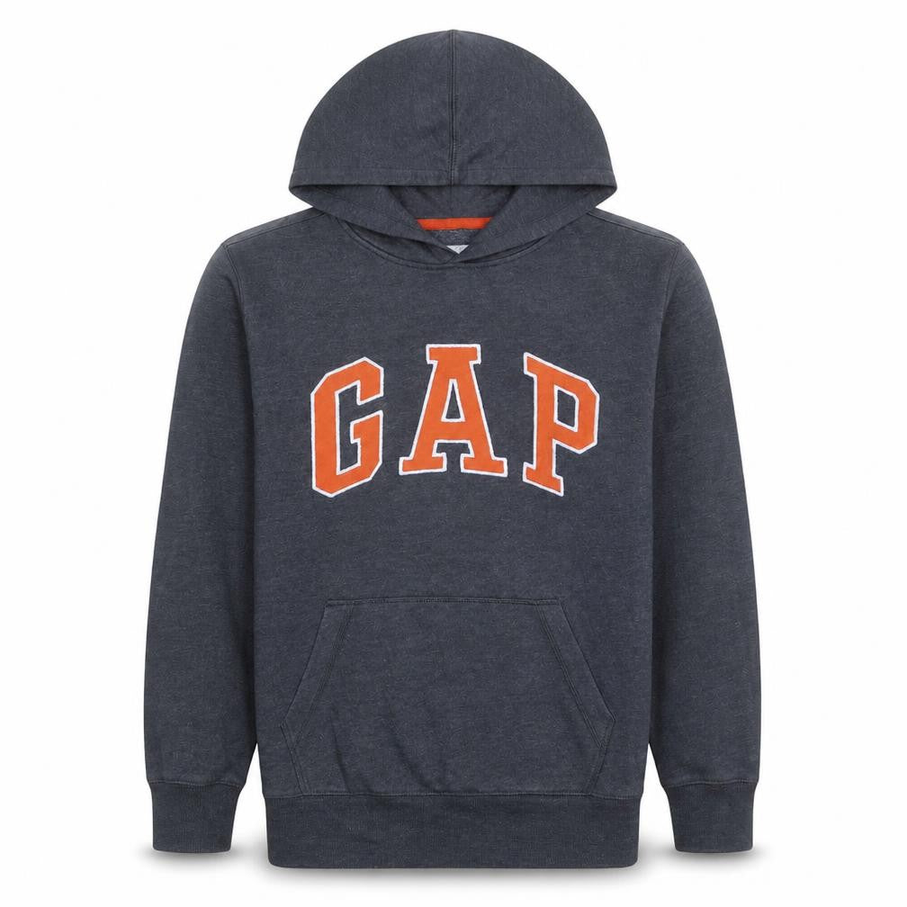 Gap Kids Boys Charcoal Pullover Hoodie XXL Cotton Blend Fleece Lined