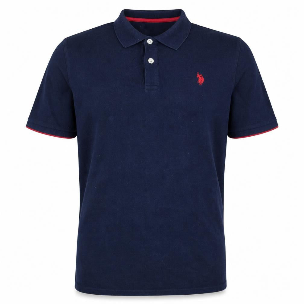 U.S. Polo Assn. Men's Blue Regular Fit Cotton Polo Shirt L