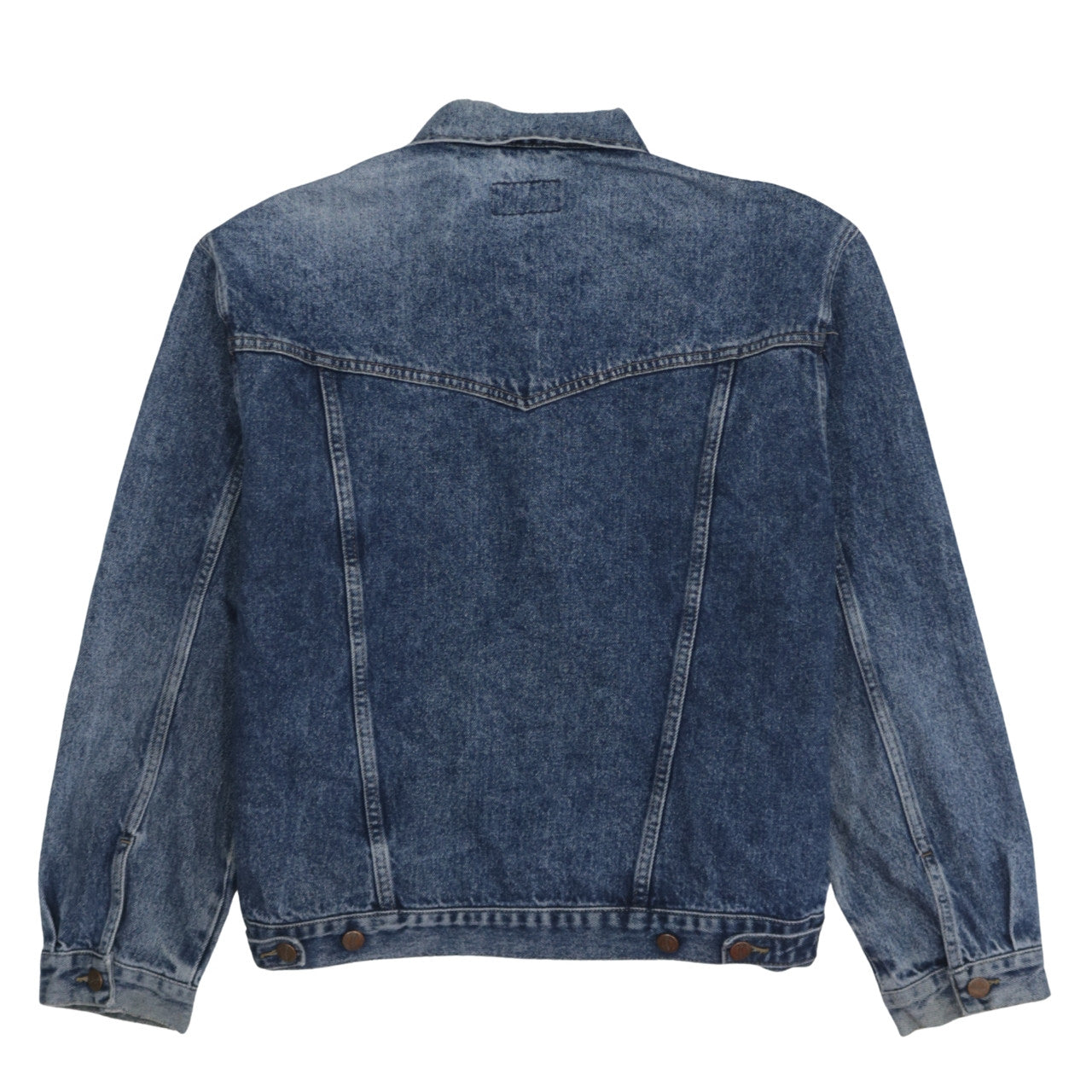 Wrangler Men's Blue Denim Basic Jacket L Regular Fit Classic Style