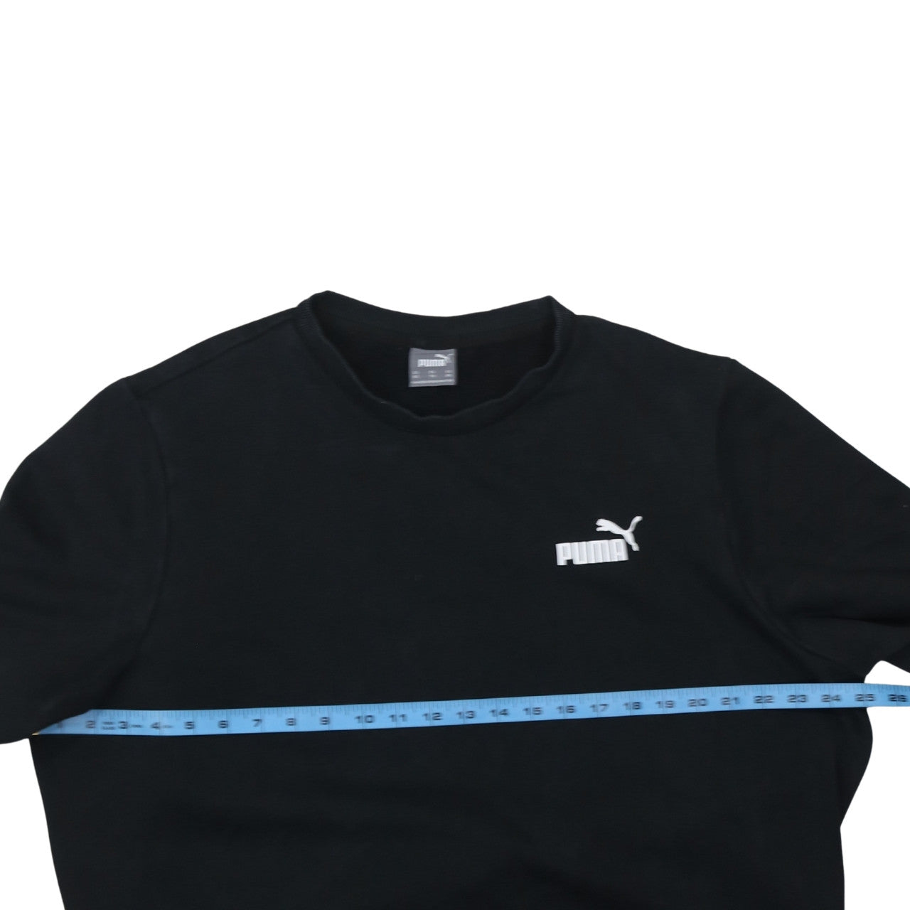 Puma Mens Black 2XL Pullover Sweatshirt Crew Neck Fleece