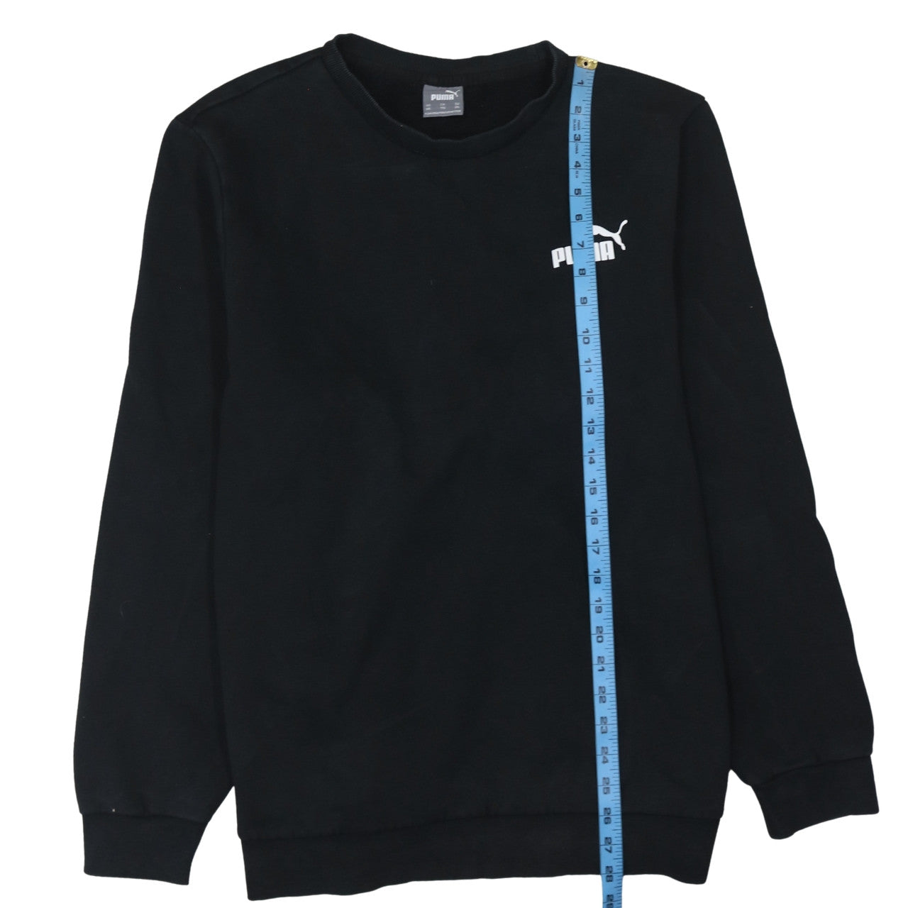 Puma Mens Black 2XL Pullover Sweatshirt Crew Neck Fleece