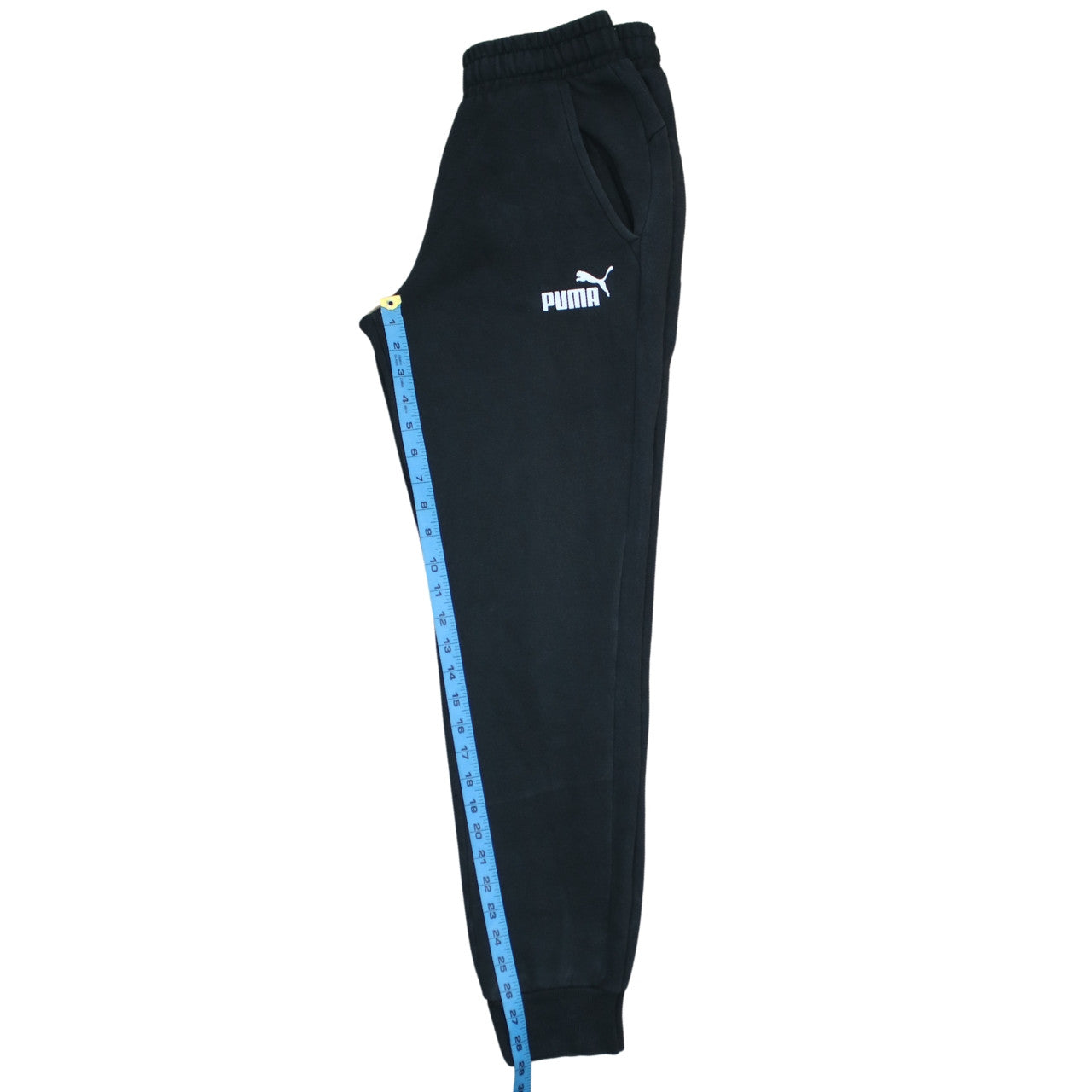 Puma Men's Black Small Regular Fit Fleece Sweatpants