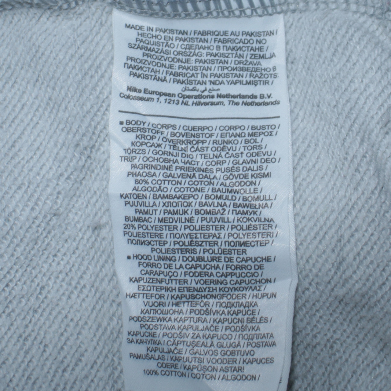 Nike Men's Grey Pullover Hoodie Small Regular Fit Sportswear