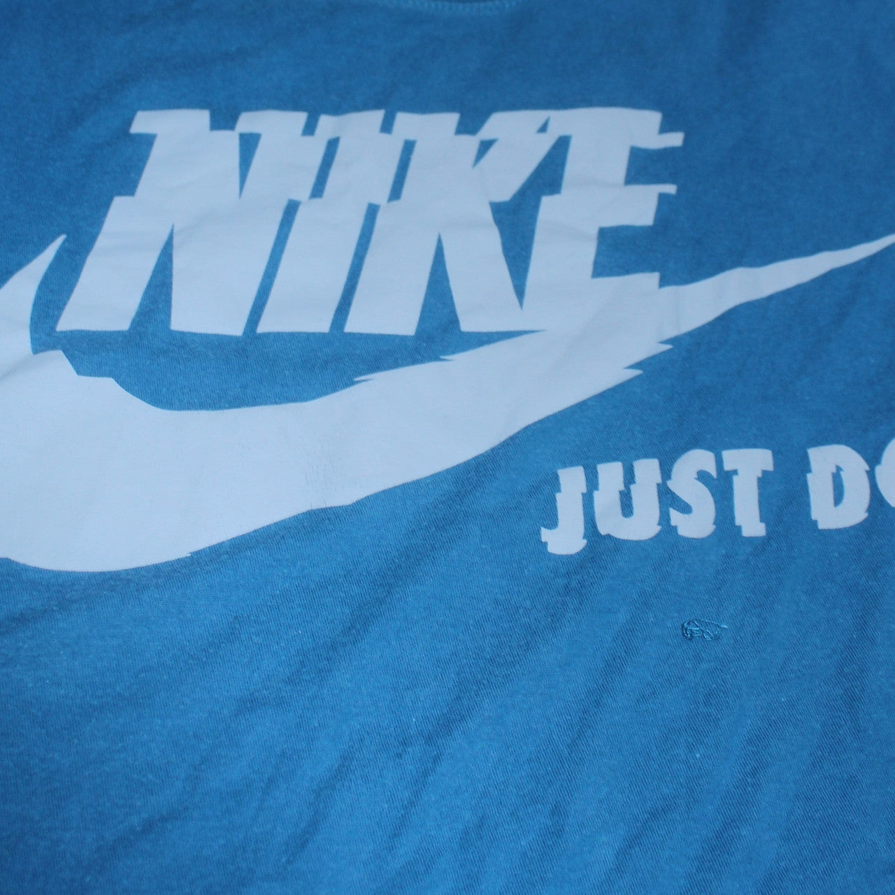 Nike Men's Blue Just Do It Graphic Athletic Fit T-Shirt M