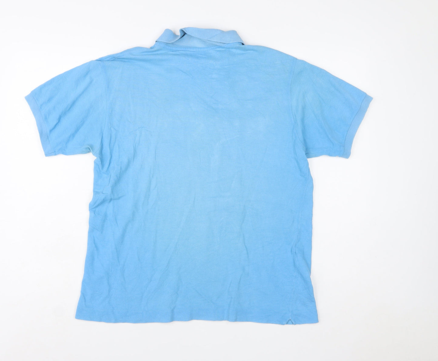 Lacoste Men’s Blue Cotton Short Sleeve Polo Shirt Size M