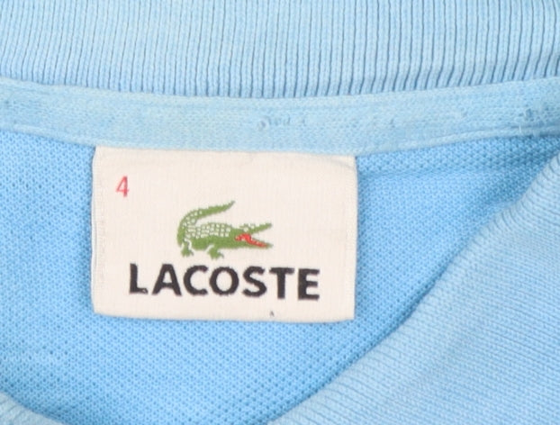 Lacoste Men’s Blue Cotton Short Sleeve Polo Shirt Size M