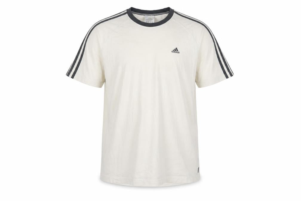 Adidas Men's White Crew Neck Short Sleeve Sports T-Shirt Size L