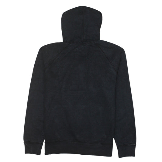 GAP Mens Black Pullover Hoodie Small Logo Cotton Classic Fit