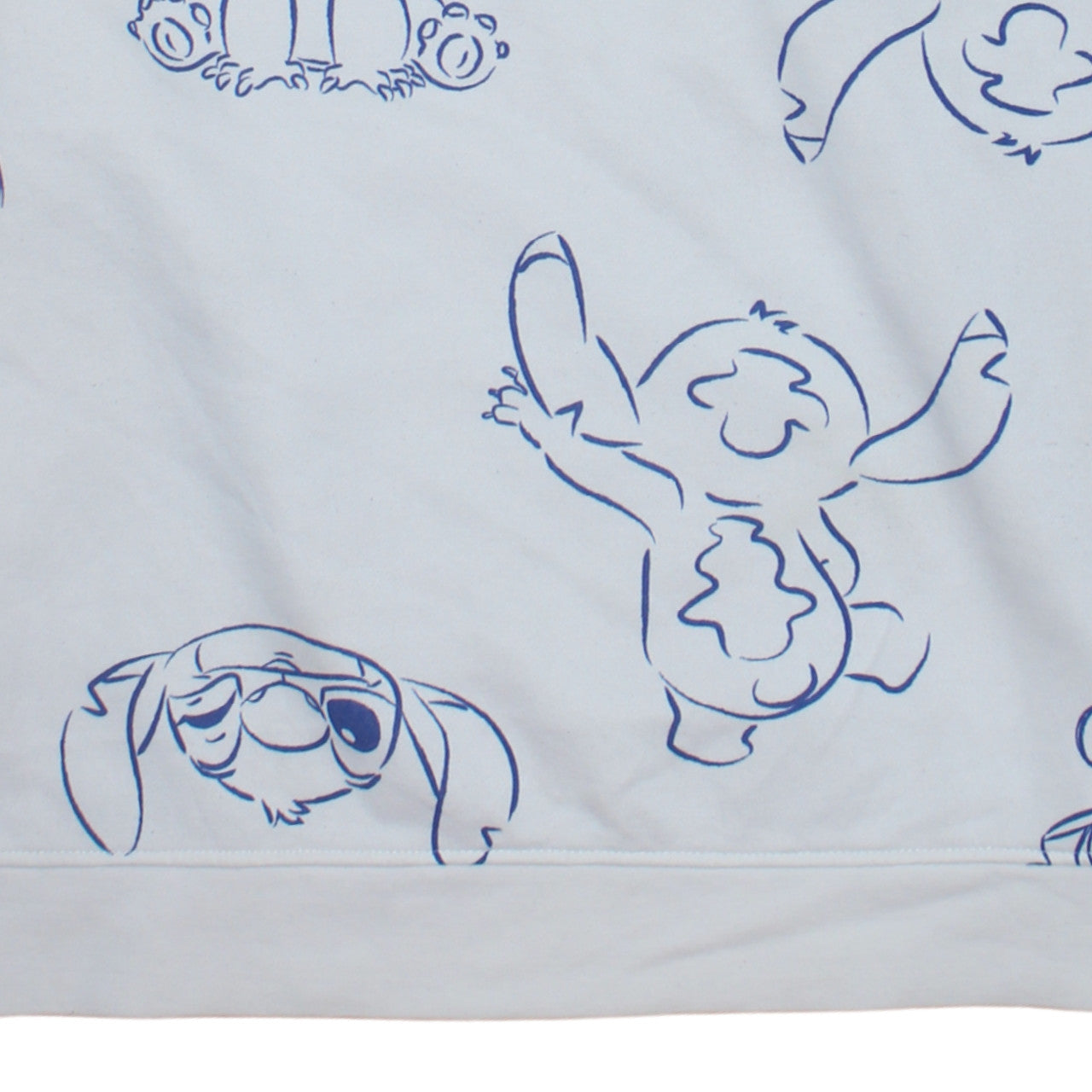 Disney Primark Women White Stitch Sweatshirt Medium 12/14 Relaxed Fit