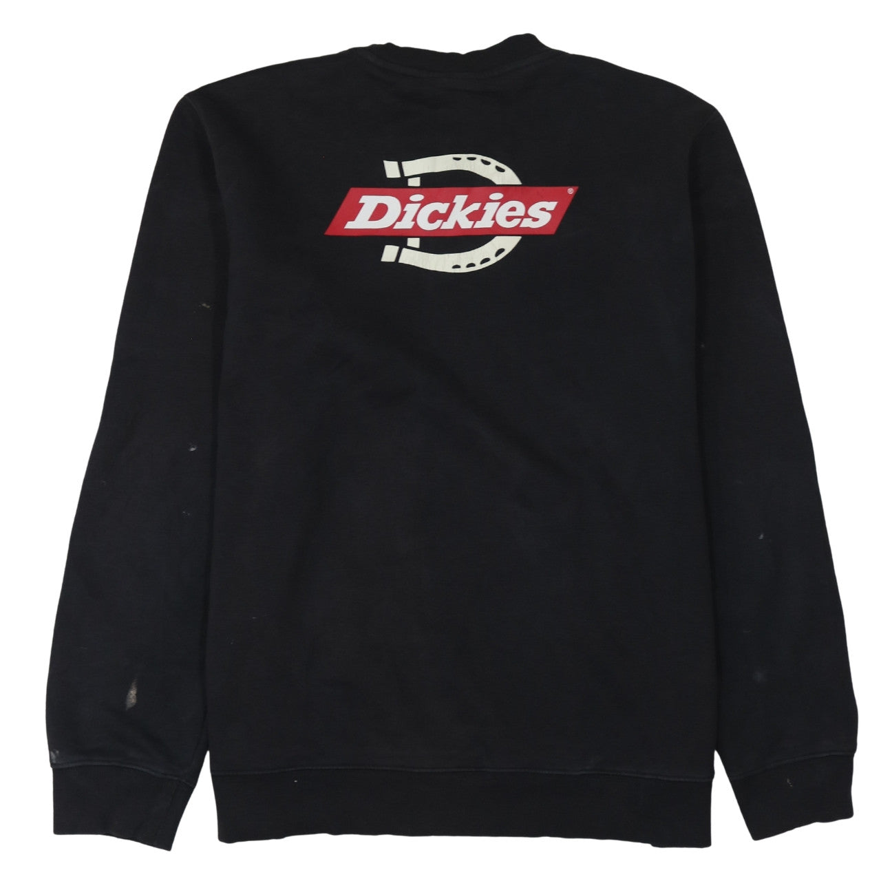 Dickies Men's Black 2XL Crew Neck Pullover Sweatshirt Heavyweight Logo