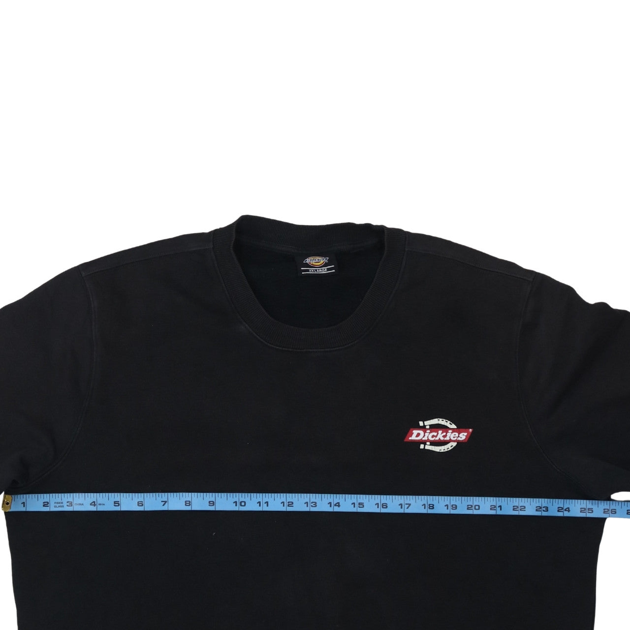 Dickies Men's Black 2XL Crew Neck Pullover Sweatshirt Heavyweight Logo