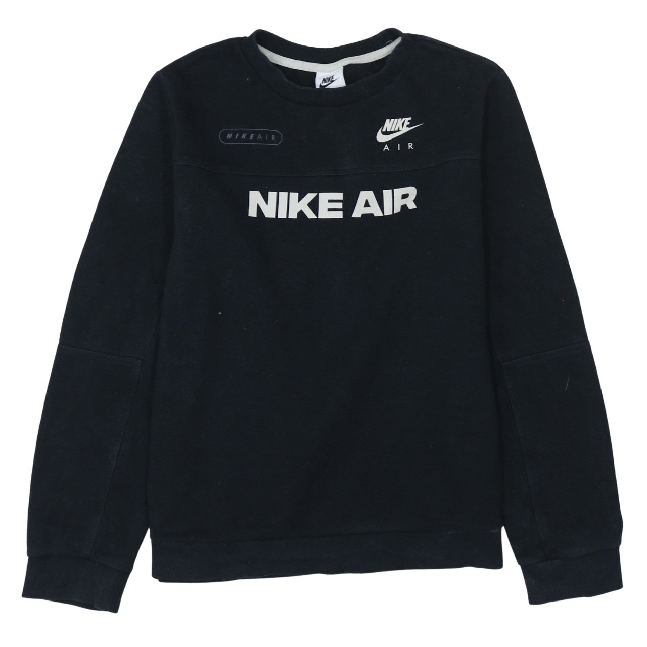 Nike Air Boys Black XL Sweatshirt Pullover Crew Neck Logo Print