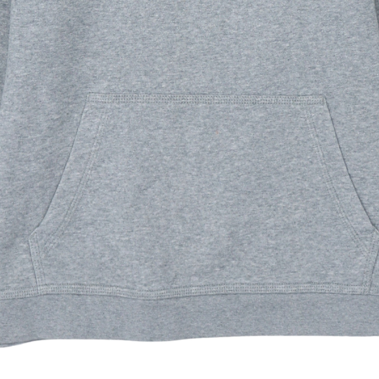 Nike Boys Grey XL Pullover Hoodie with Logo Print - Cotton Blend