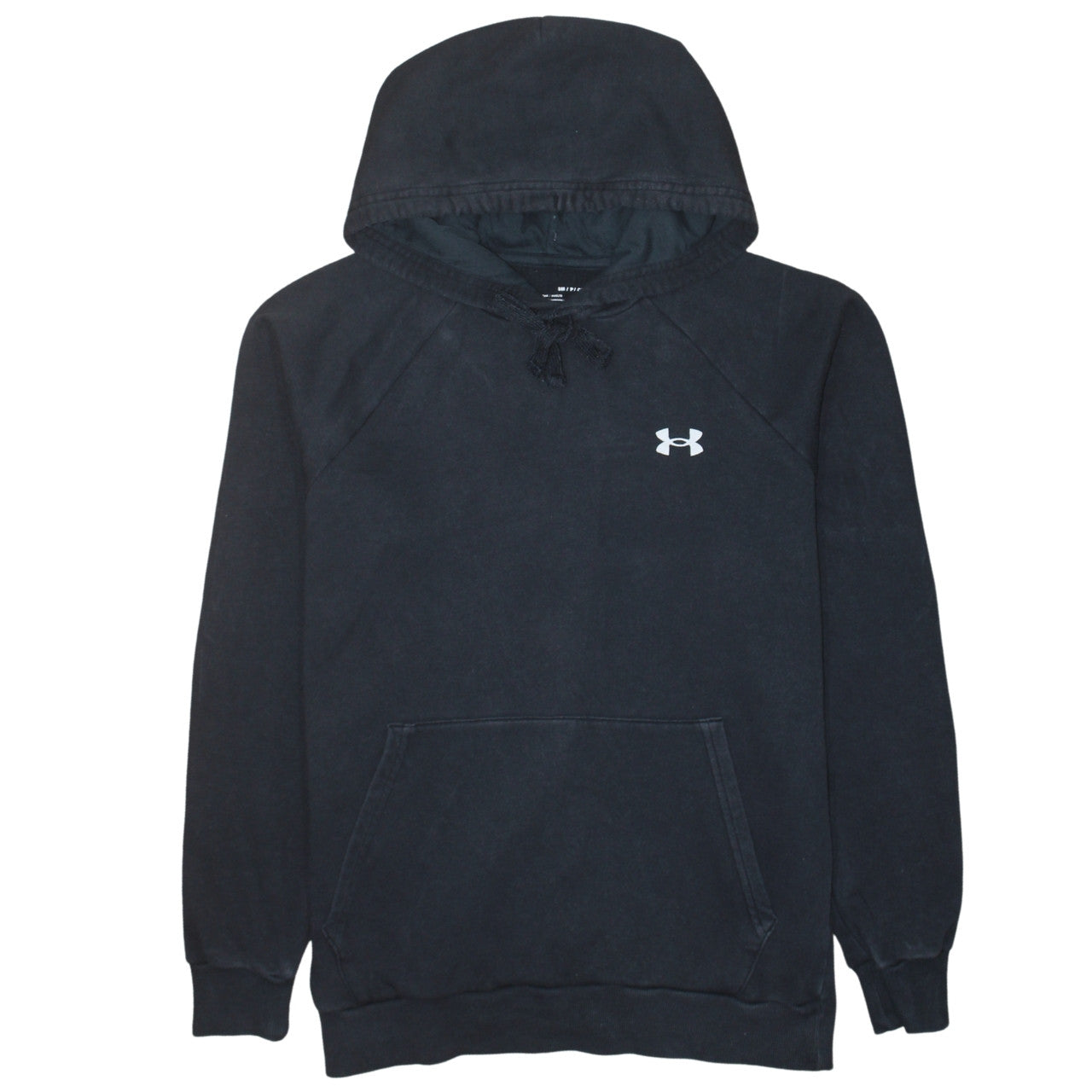 Under Armour Boys Black Small Pullover Hoodie Fleece Cotton Blend