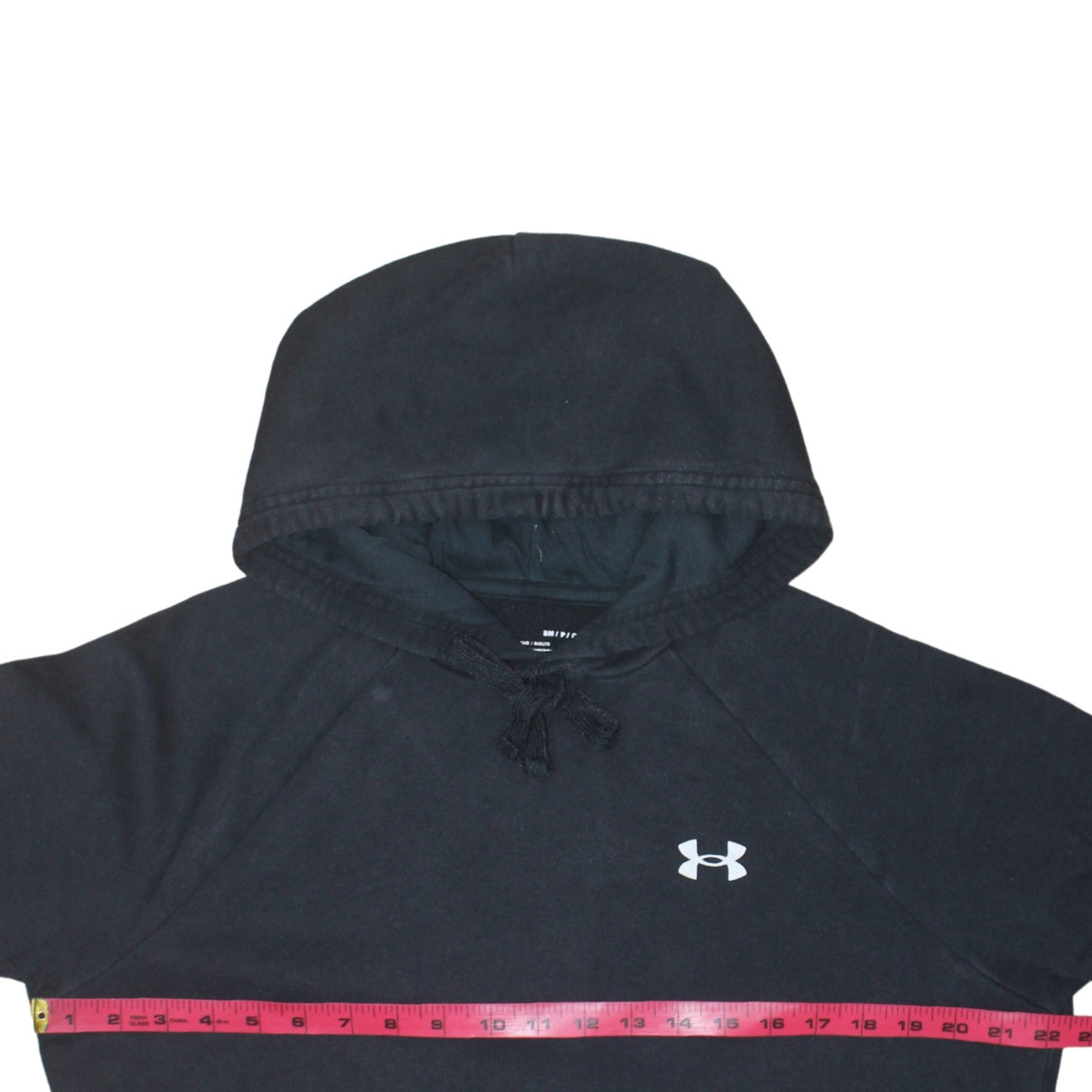 Under Armour Boys Black Small Pullover Hoodie Fleece Cotton Blend