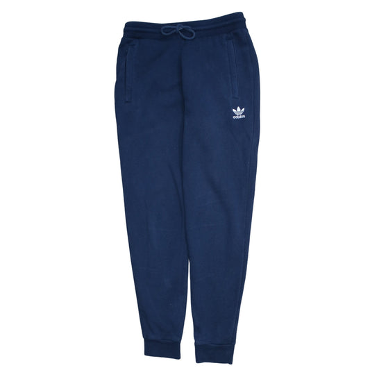 Adidas Men's Blue Joggers Size S Fleece Tapered Activewear Trousers
