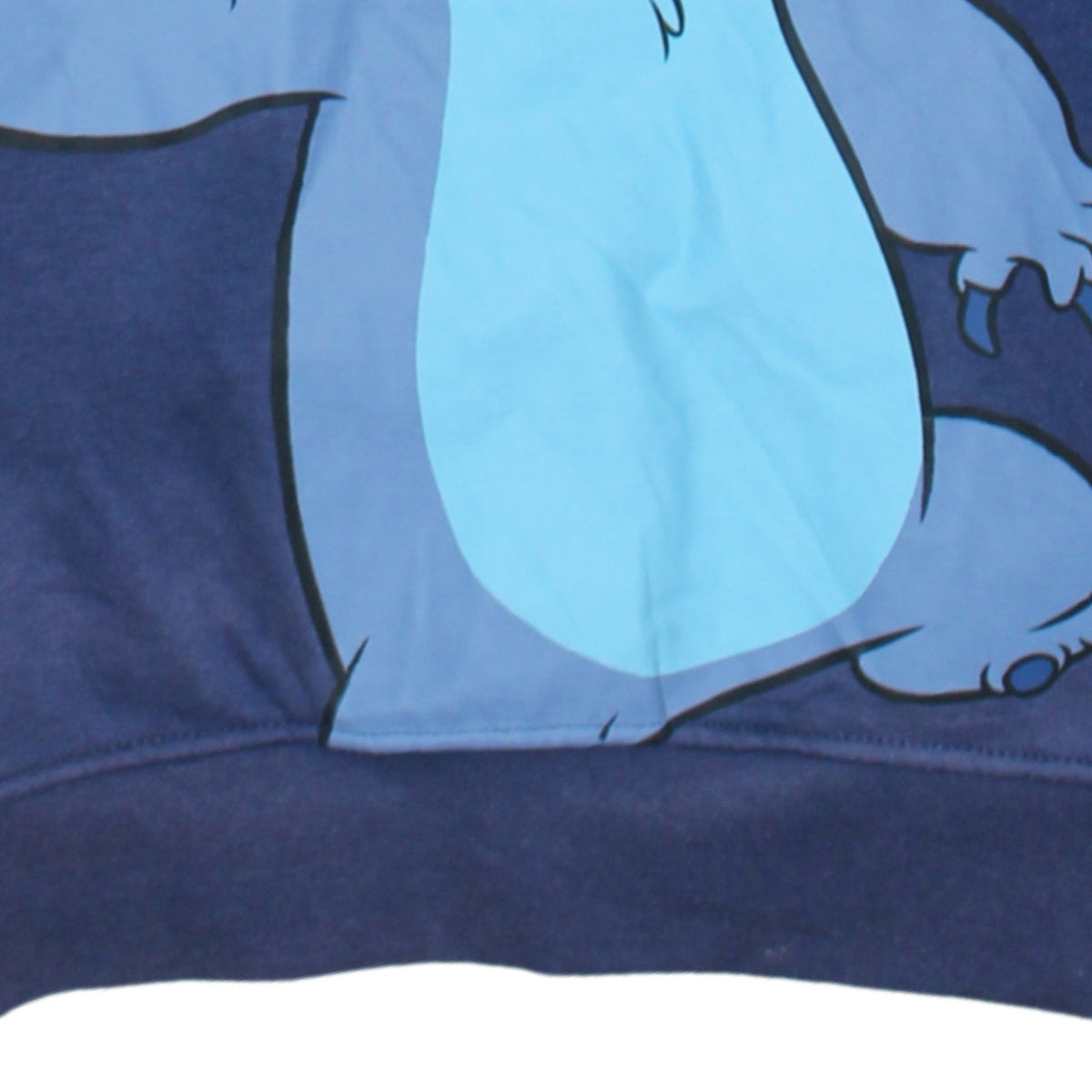 Disney Primark Women Blue Stitch Pullover Hoodie 2XS Hooded Sweatshirt