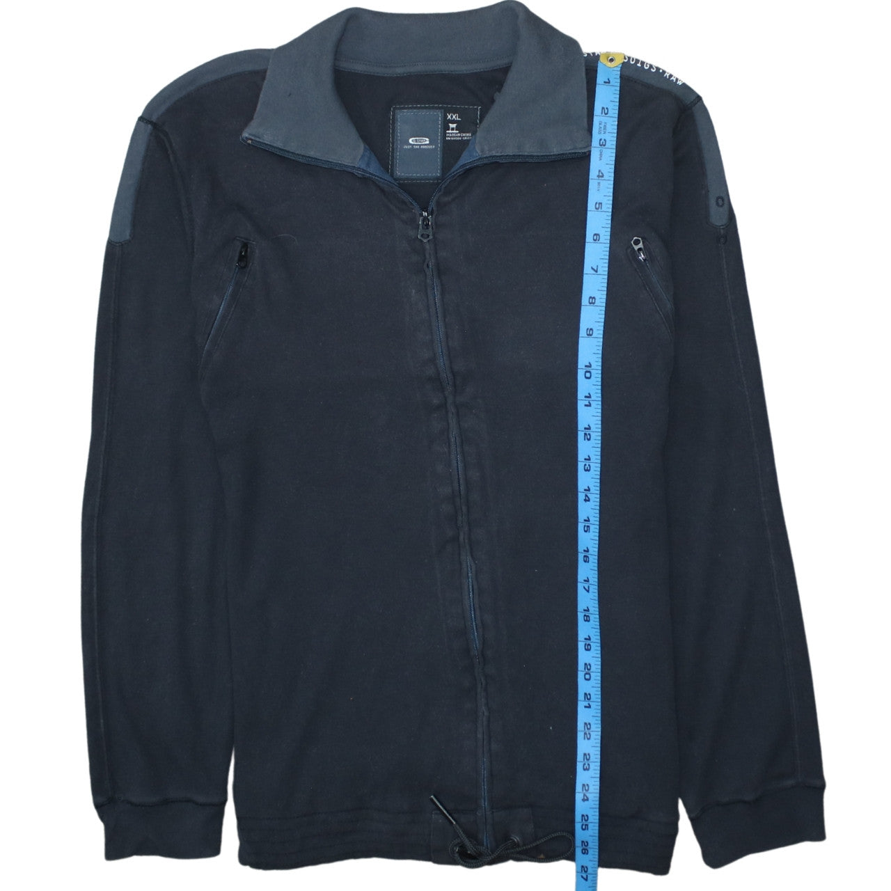 G-Star Men's Black 2XL Full Zip Collared Sweatshirt