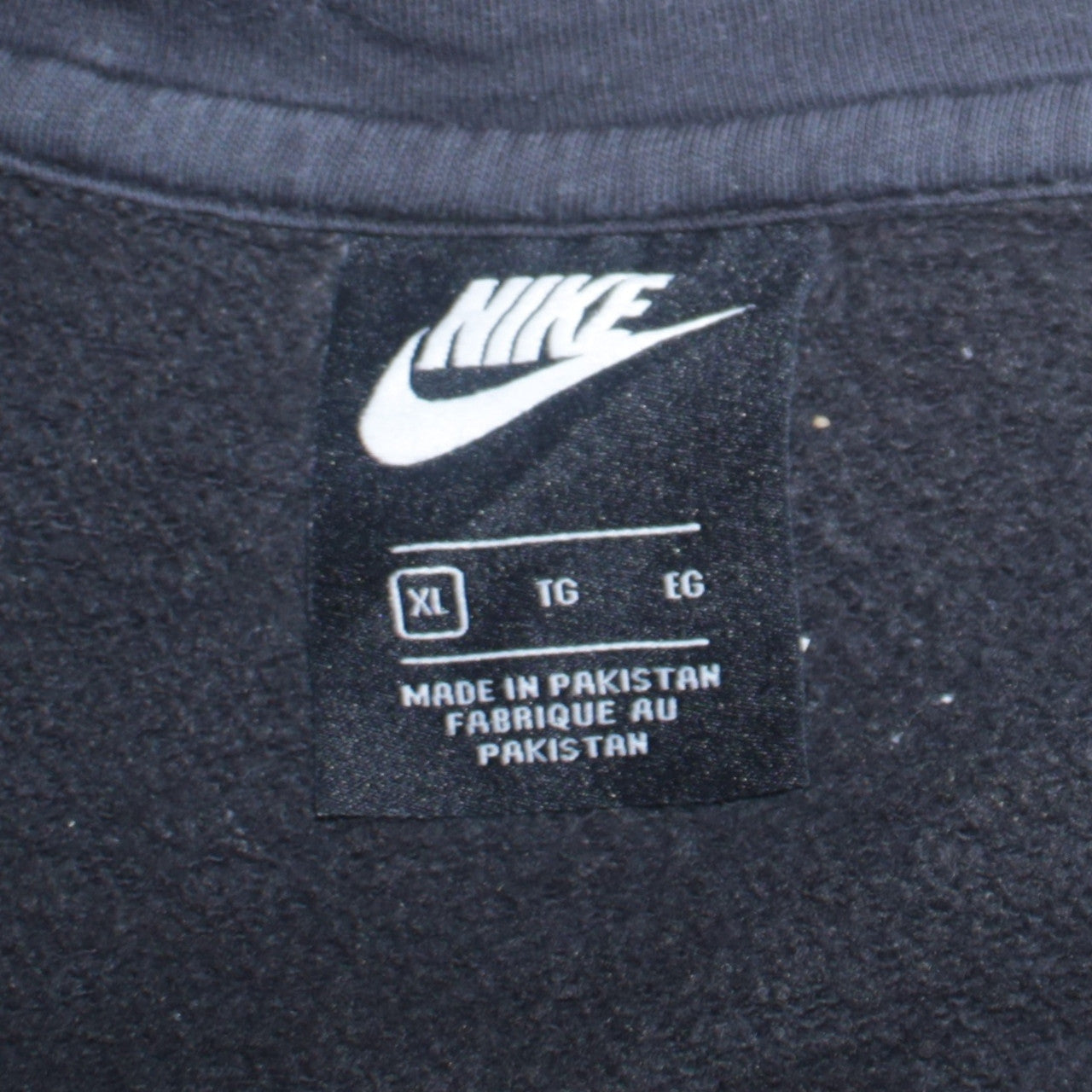 Nike Men’s Black XL Full Zip Hoodie Just Do It Graphic Hooded Sweatshirt
