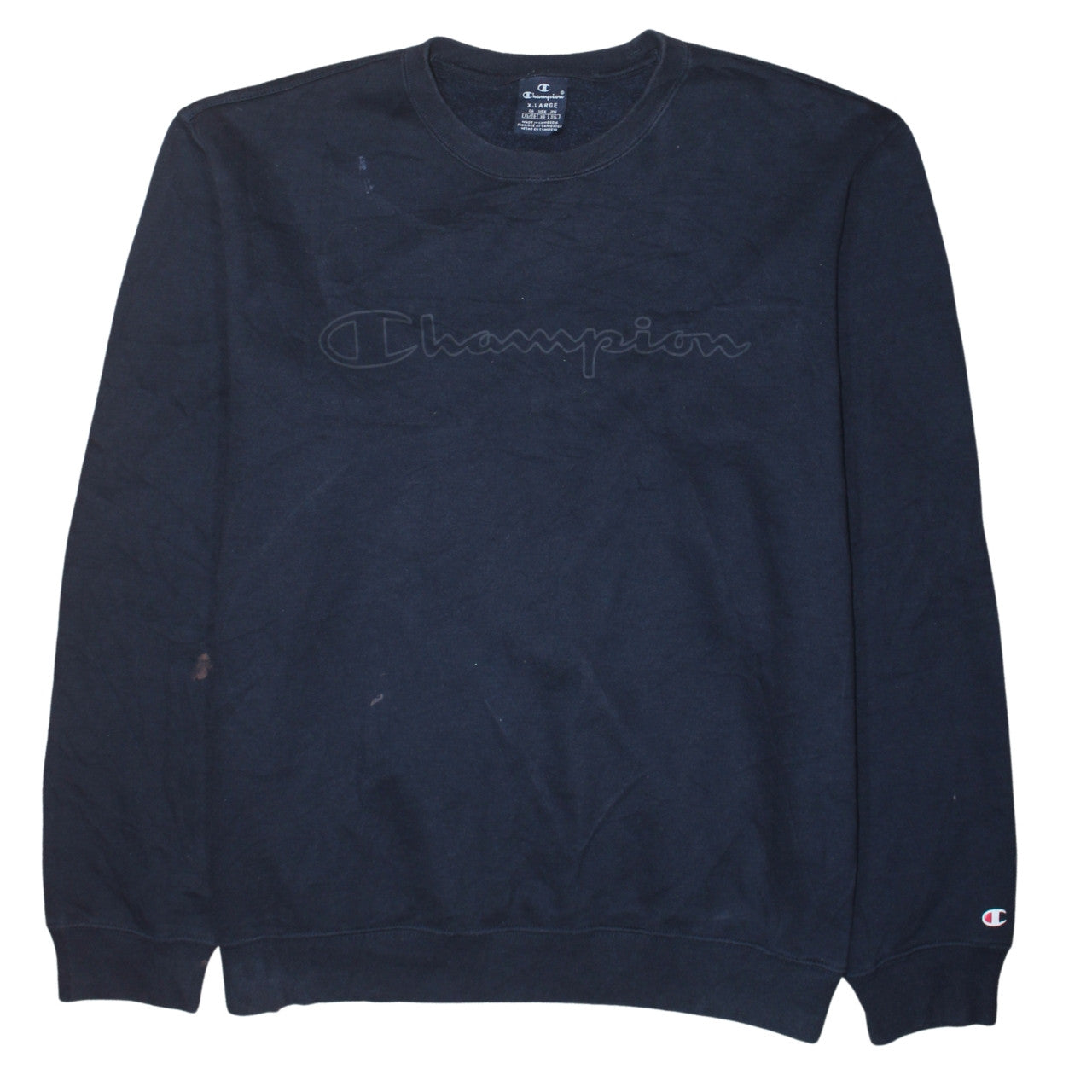 Champion Mens Blue XL Pullover Crew Neck Sweatshirt