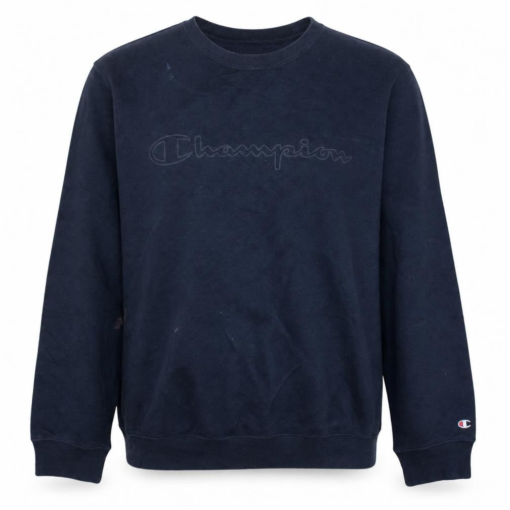 Champion Mens Blue XL Pullover Crew Neck Sweatshirt