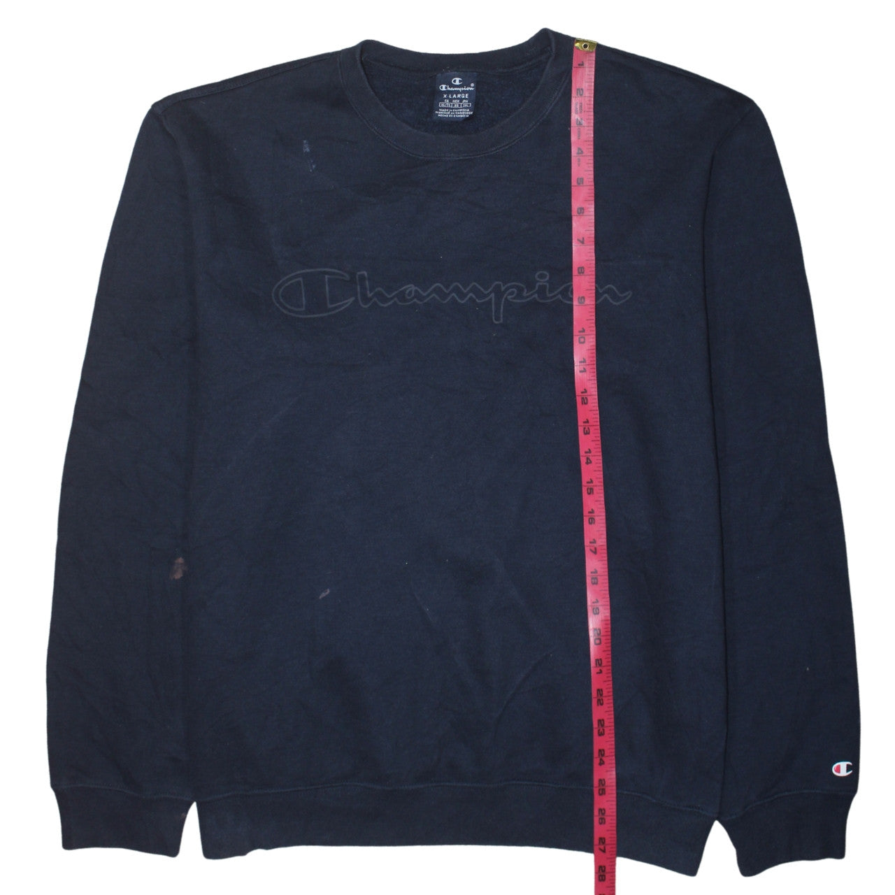 Champion Mens Blue XL Pullover Crew Neck Sweatshirt