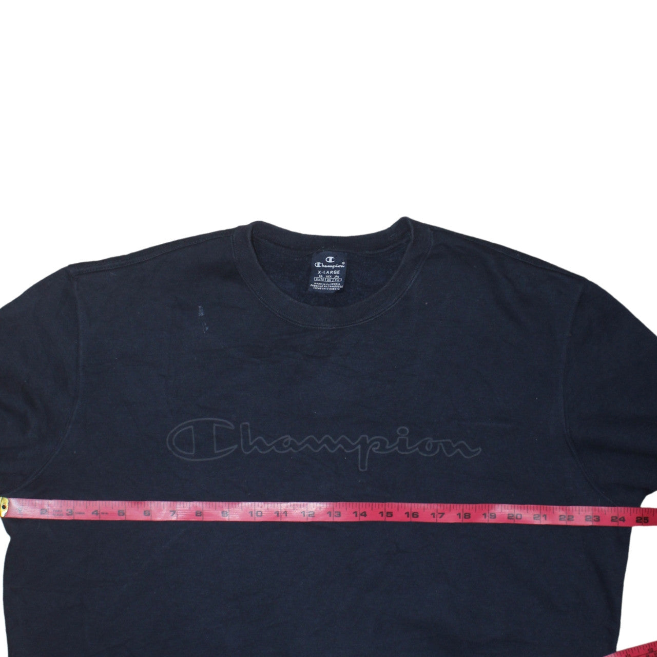 Champion Mens Blue XL Pullover Crew Neck Sweatshirt