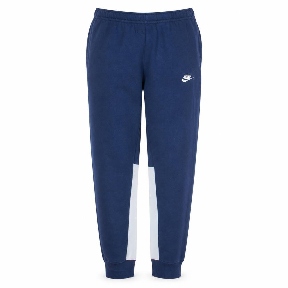 Nike Men Blue Jogger Trousers M Elastic Waist Colourblock Sweatpants