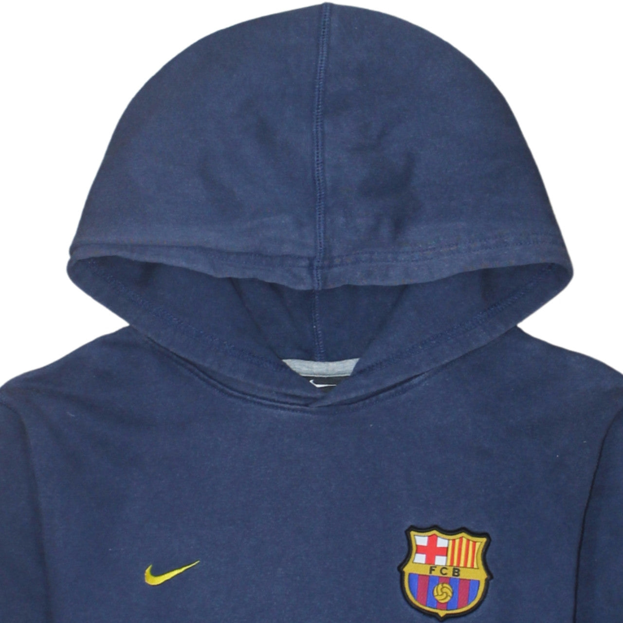 Nike Teens Blue Barcelona Pullover Hoodie L Regular Fit