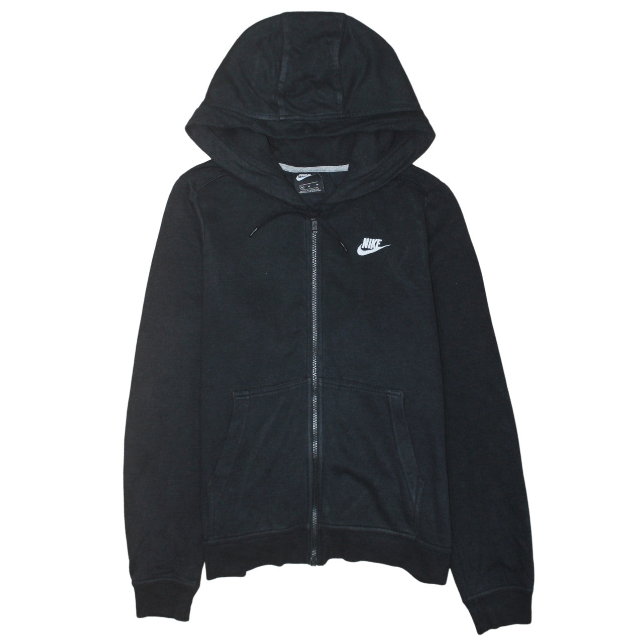 Nike Men's Black Full Zip Hoodie Size M Fleece Hooded Sweatshirt