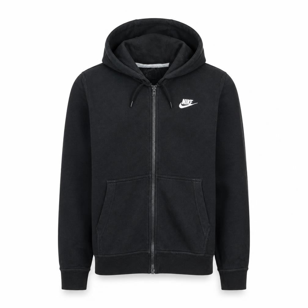 Nike Men's Black Full Zip Hoodie Size M Fleece Hooded Sweatshirt