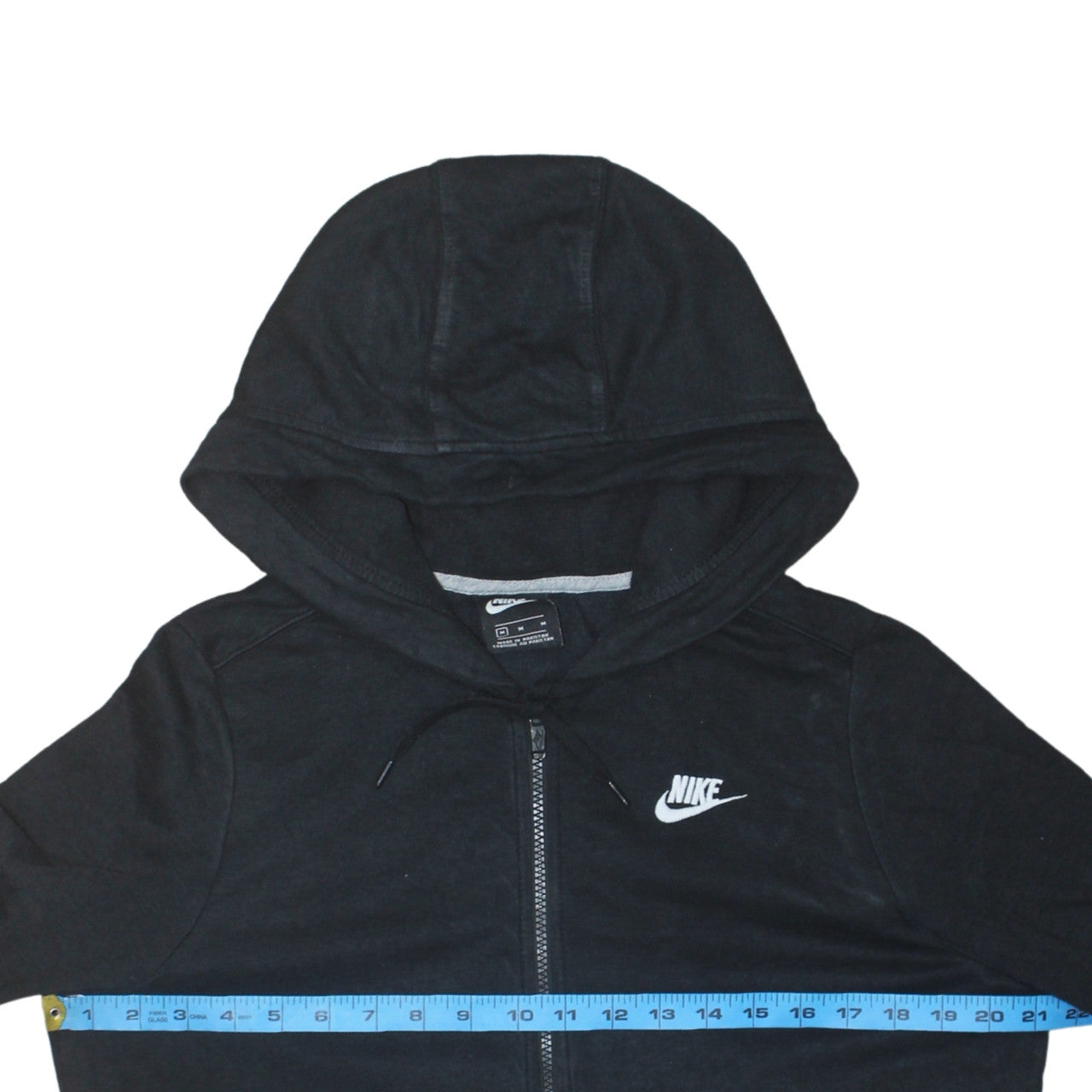 Nike Men's Black Full Zip Hoodie Size M Fleece Hooded Sweatshirt