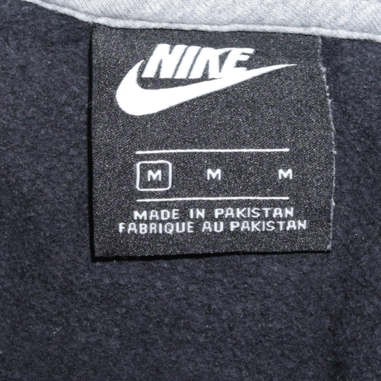 Nike Men's Black Full Zip Hoodie Size M Fleece Hooded Sweatshirt