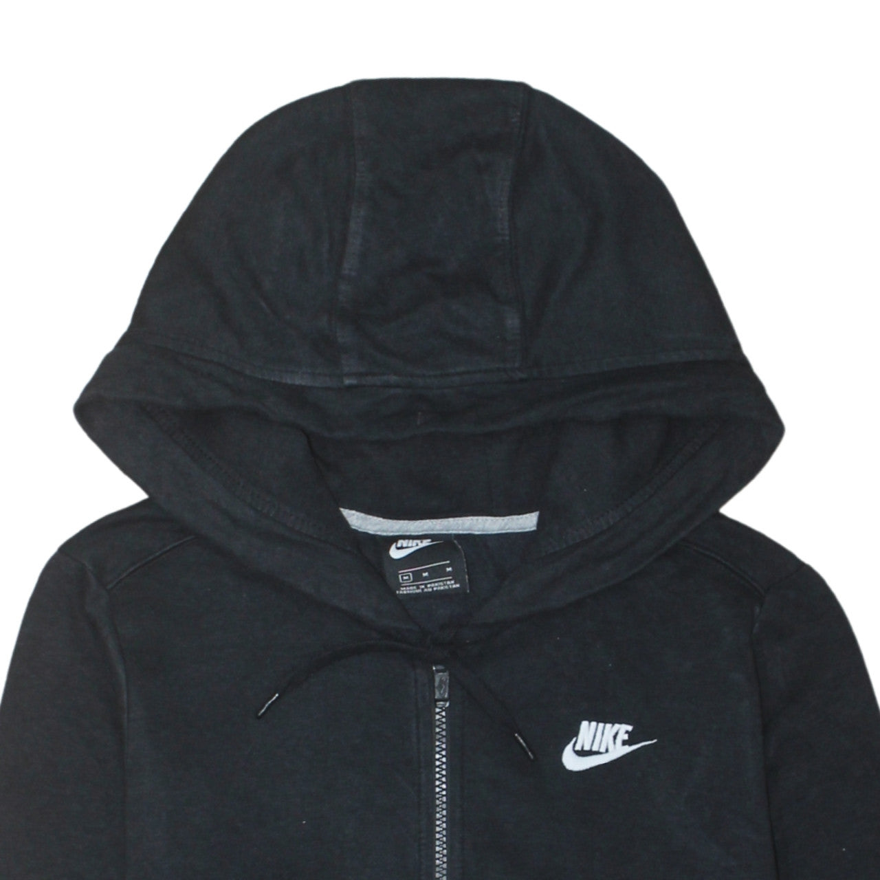 Nike Men's Black Full Zip Hoodie Size M Fleece Hooded Sweatshirt