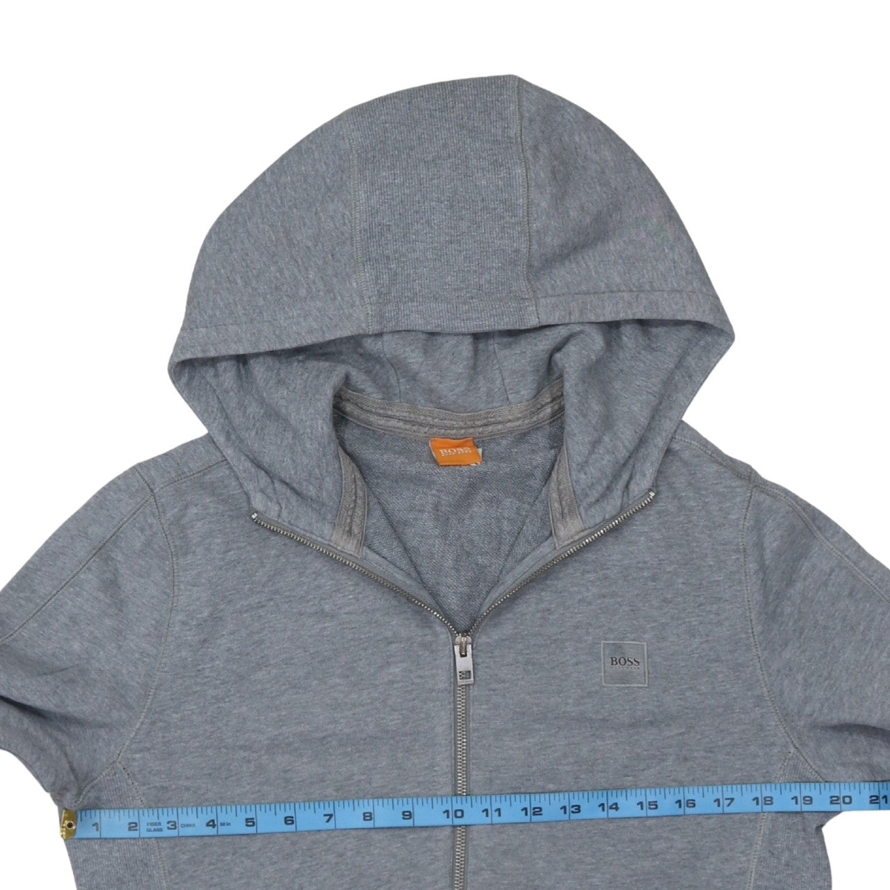 Hugo Boss Men's Grey Full Zip Hoodie Size S