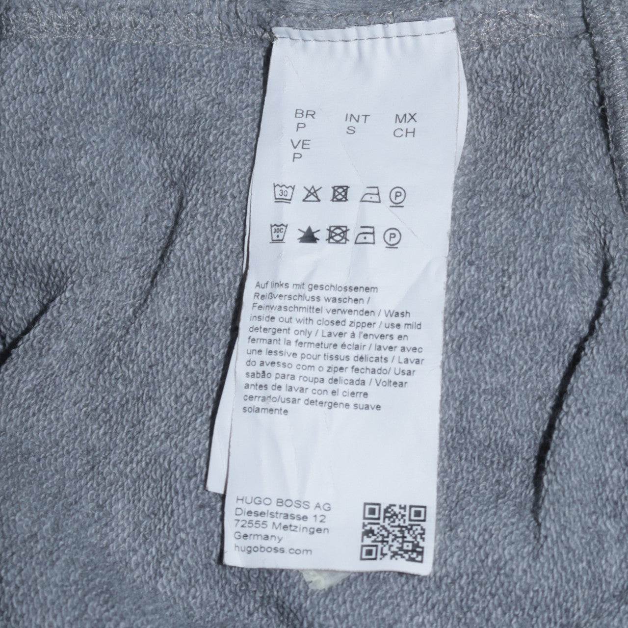 Hugo Boss Men's Grey Full Zip Hoodie Size S