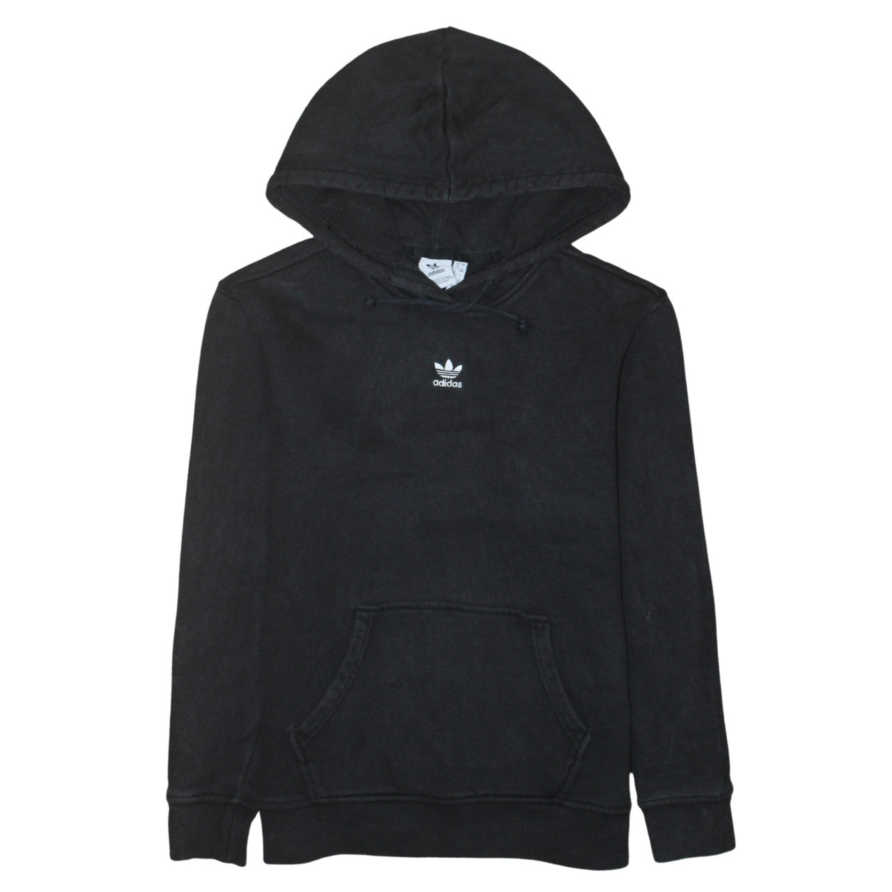 Adidas Womens Black Size 8 Pullover Hoodie Sweatshirt