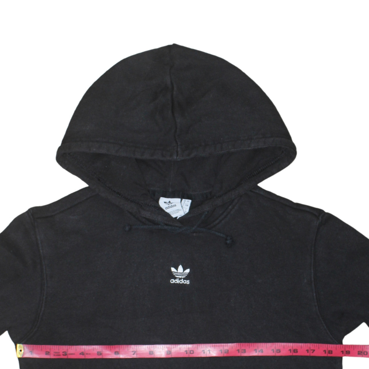 Adidas Womens Black Size 8 Pullover Hoodie Sweatshirt