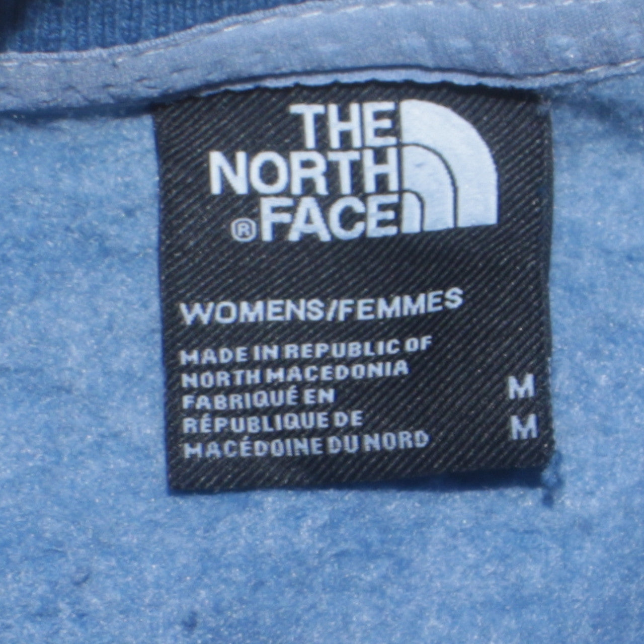 The North Face Womens Blue Medium Crew Neck Pullover Sweatshirt