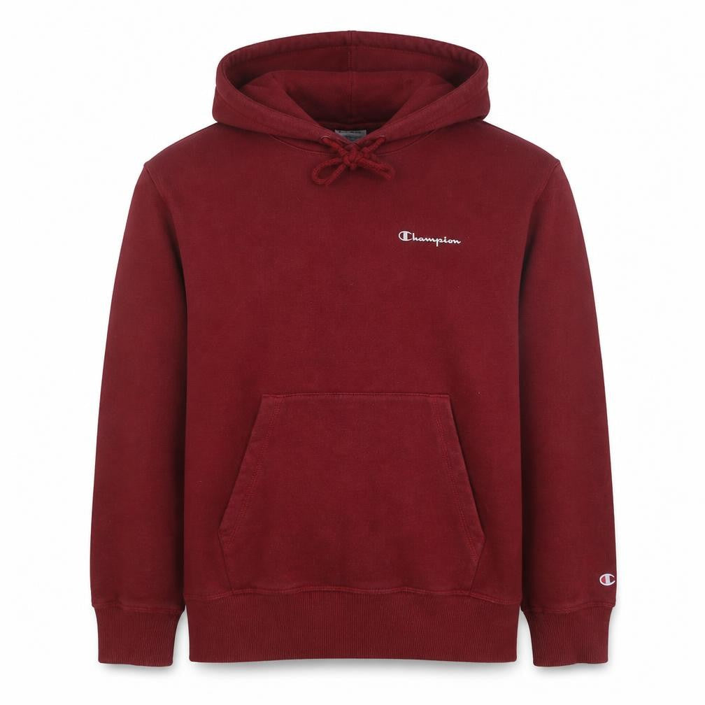 Champion Men's Red Pullover Hoodie Medium Regular Fit Logo