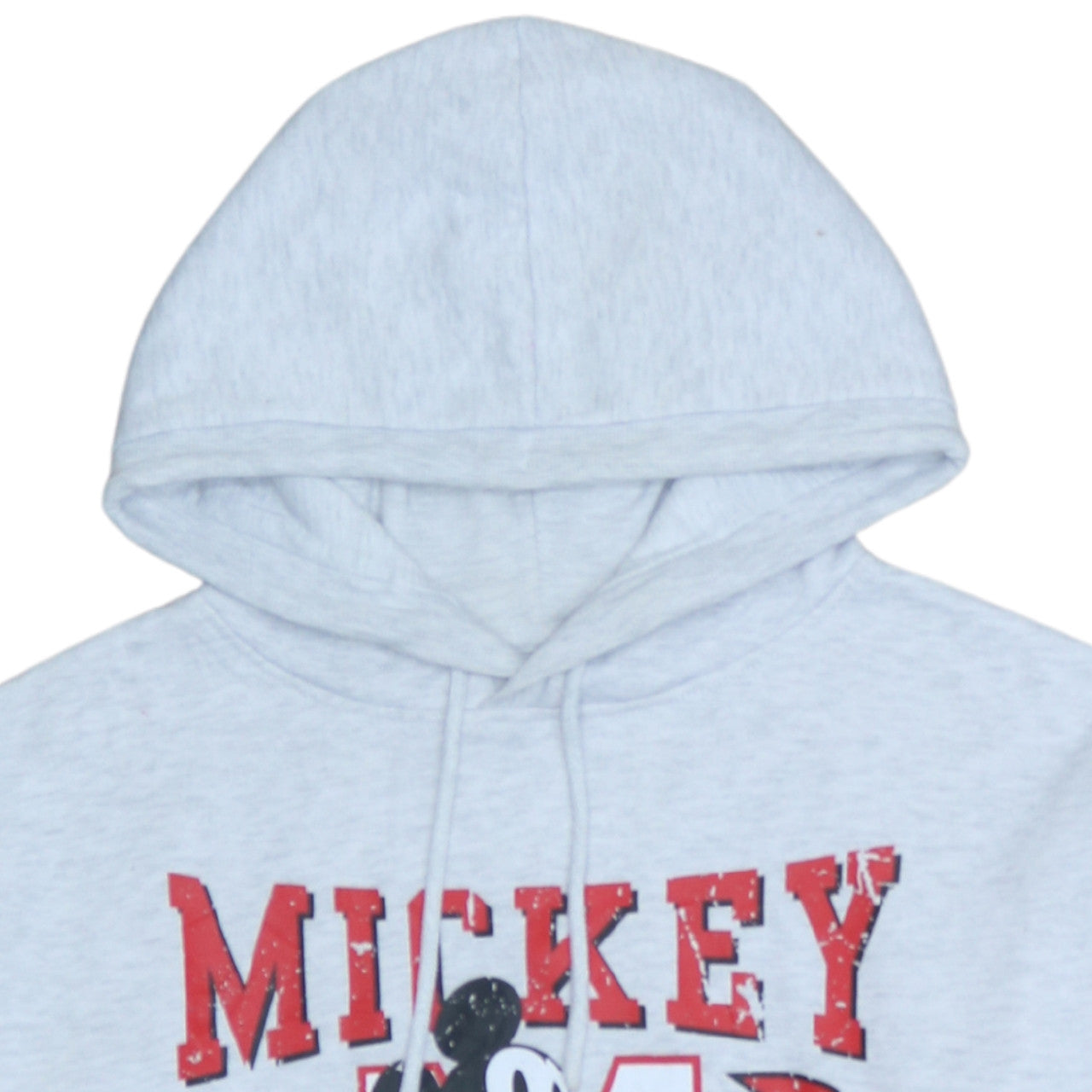 Disney Women's Grey Mickey Mouse Pullover Hoodie Size 10/12
